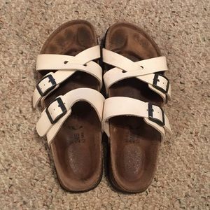 Birkenstock White Sandles